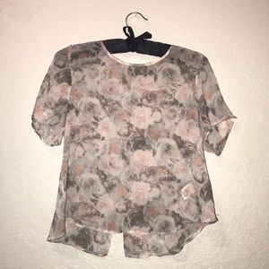 Shear, floral shirt